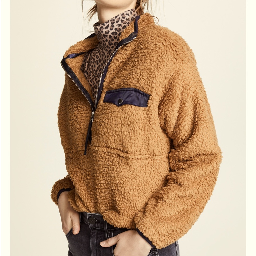 ANINE  BING Sierra Teddy Fleece Pullover